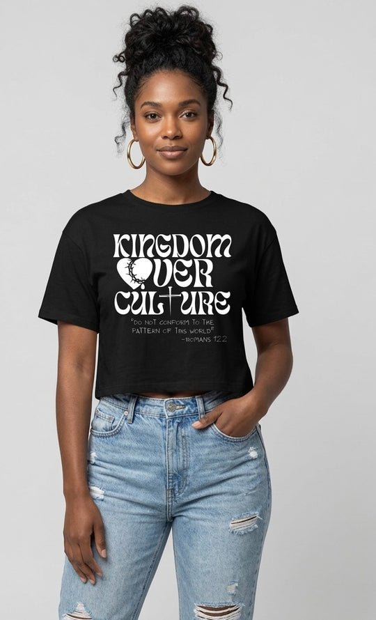 Kingdom Over Culture Cropped Tee